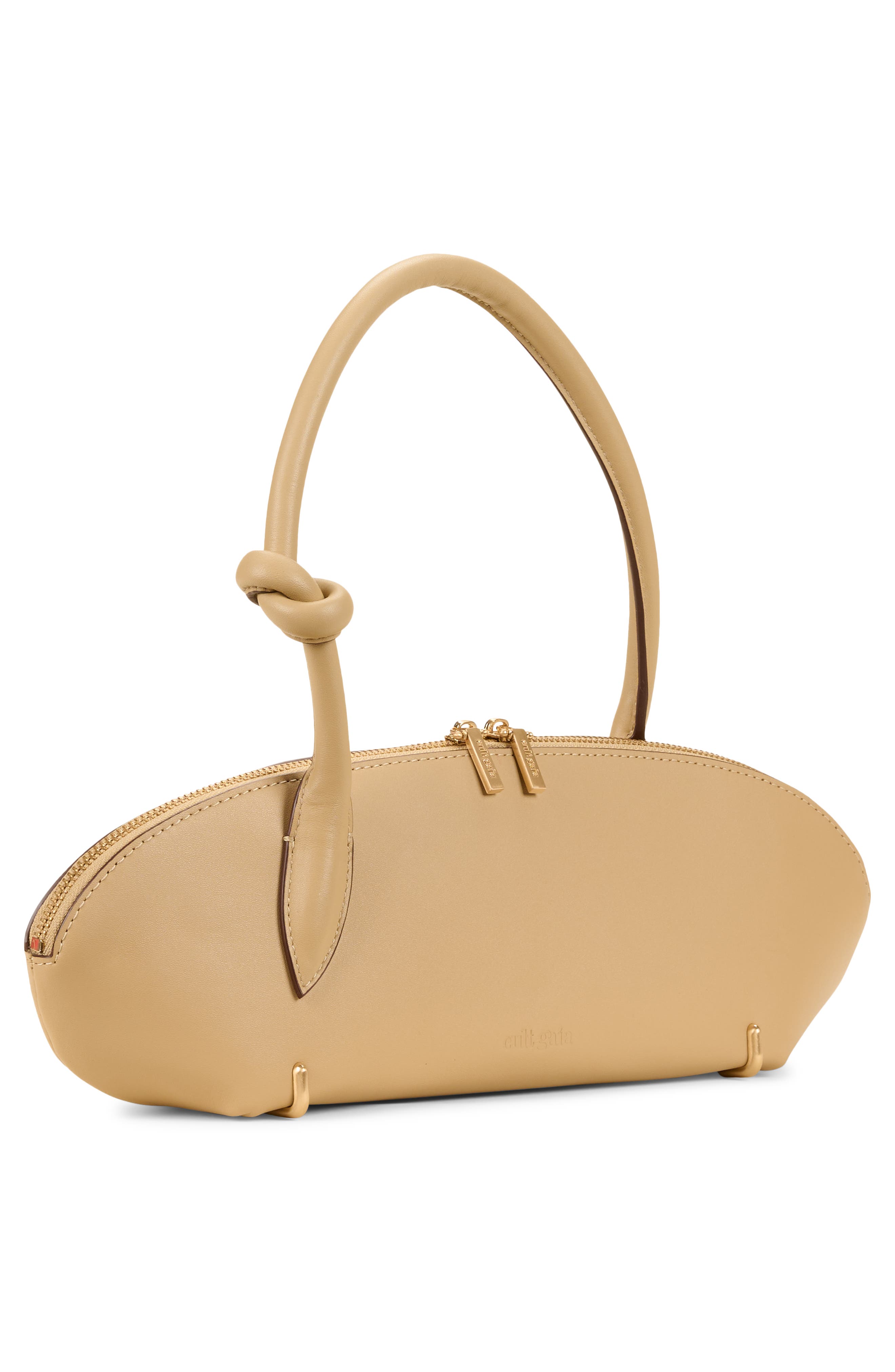 Cult Gaia Carmela Leather Shoulder Bag, Alternate, color, 