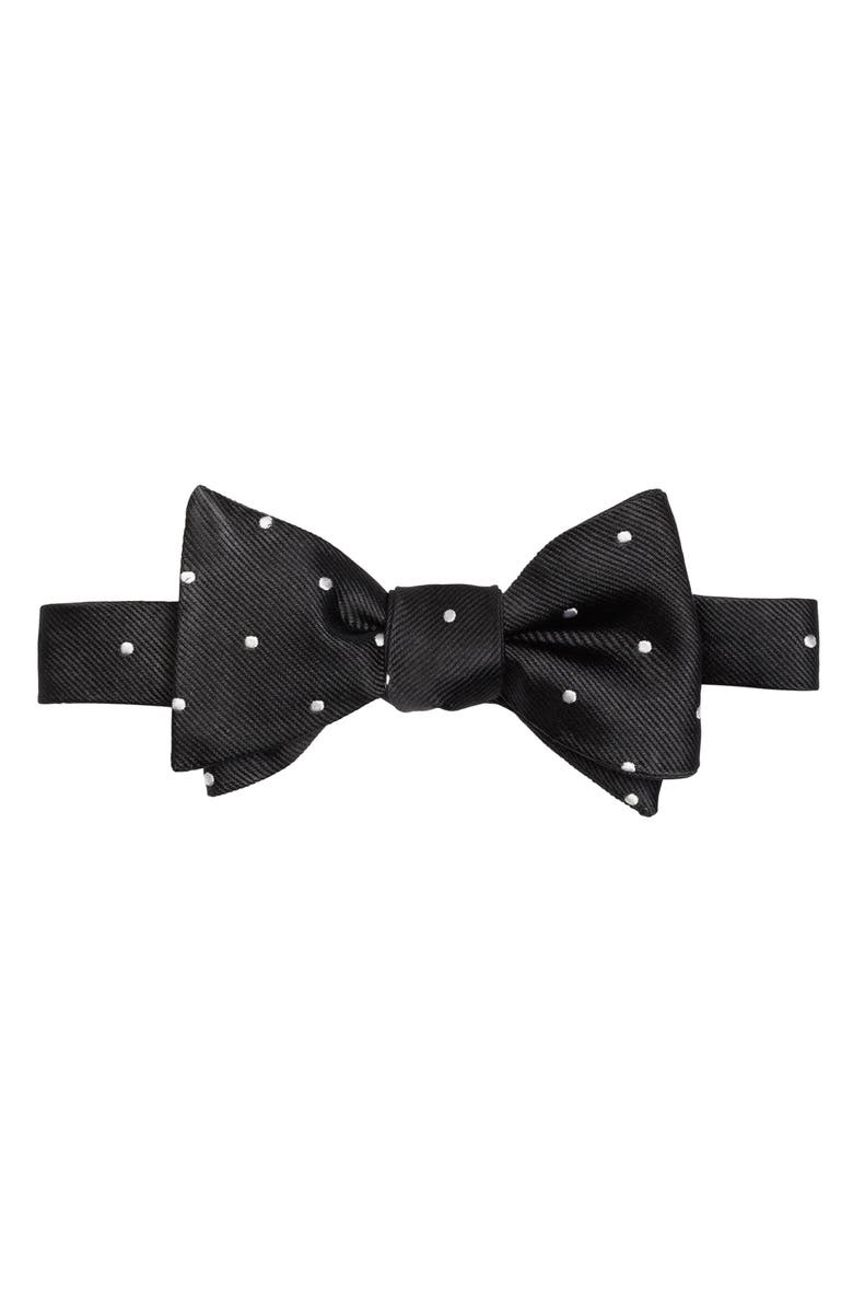 Brooks Brothers Dot Silk Bow Tie, Main, color, 