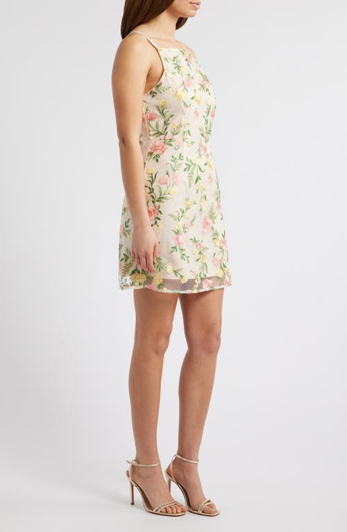 Sam Edelman Floral Embroidered Minidress In Multi
