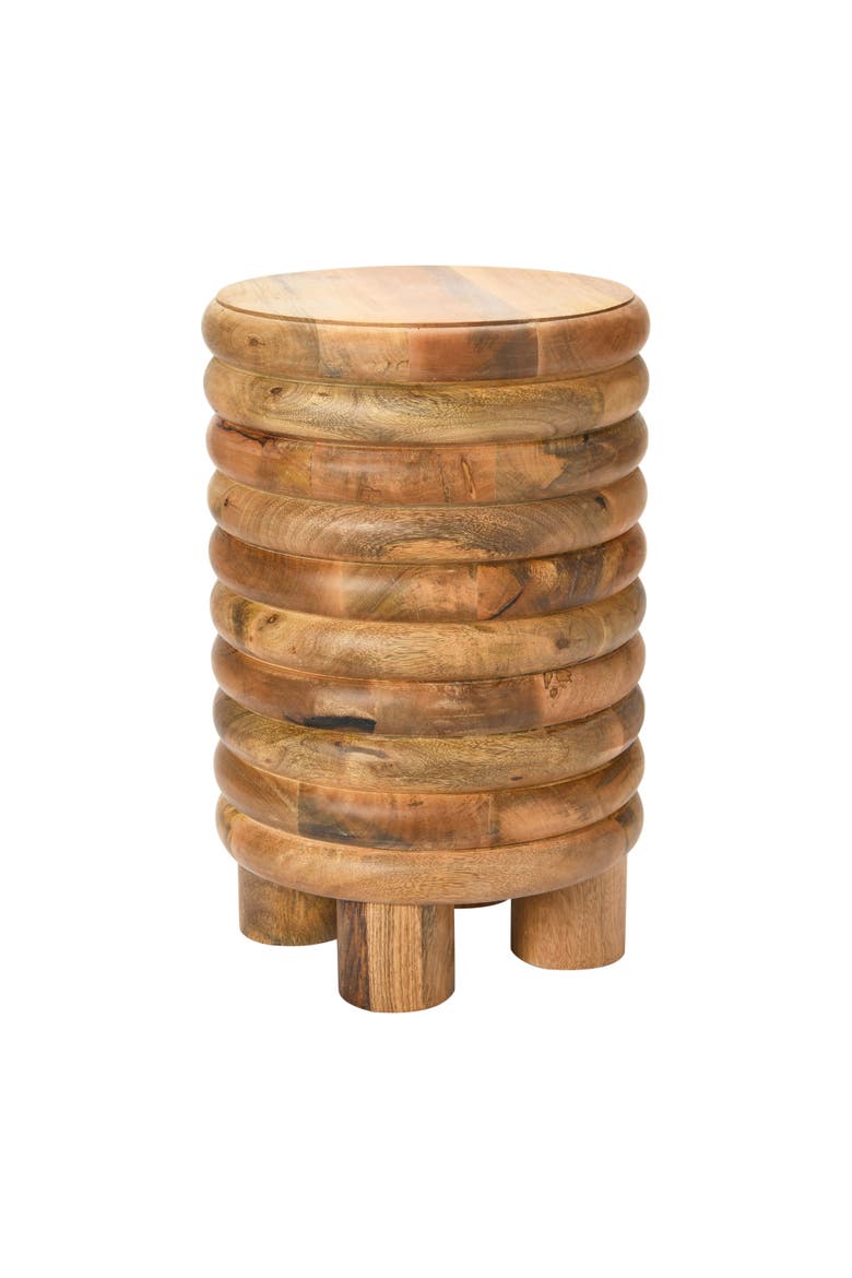 Dossier Vintage End Table or Stool, Main, color, Natural