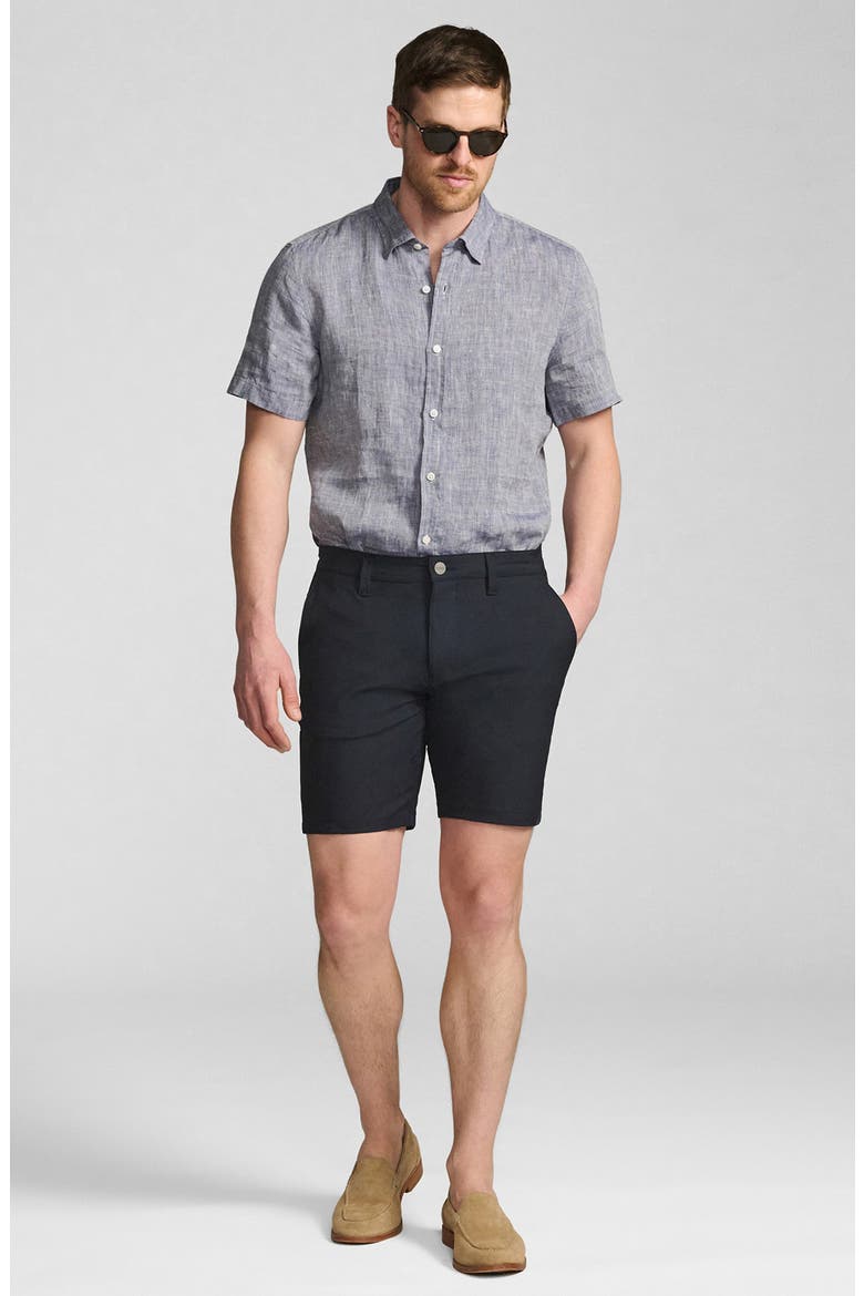 Arizona Commuter Flat Front Chino Shorts, Alternate, color, MIDNIGHT COMMUTER LUXE