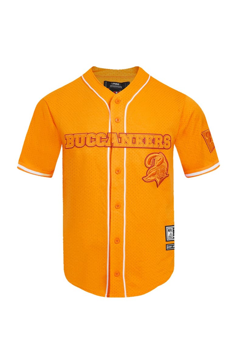 PRO STANDARD Men's Pro Standard Orange Tampa Bay Buccaneers  Triple Tonal Mesh Button Down, Alternate, color, 