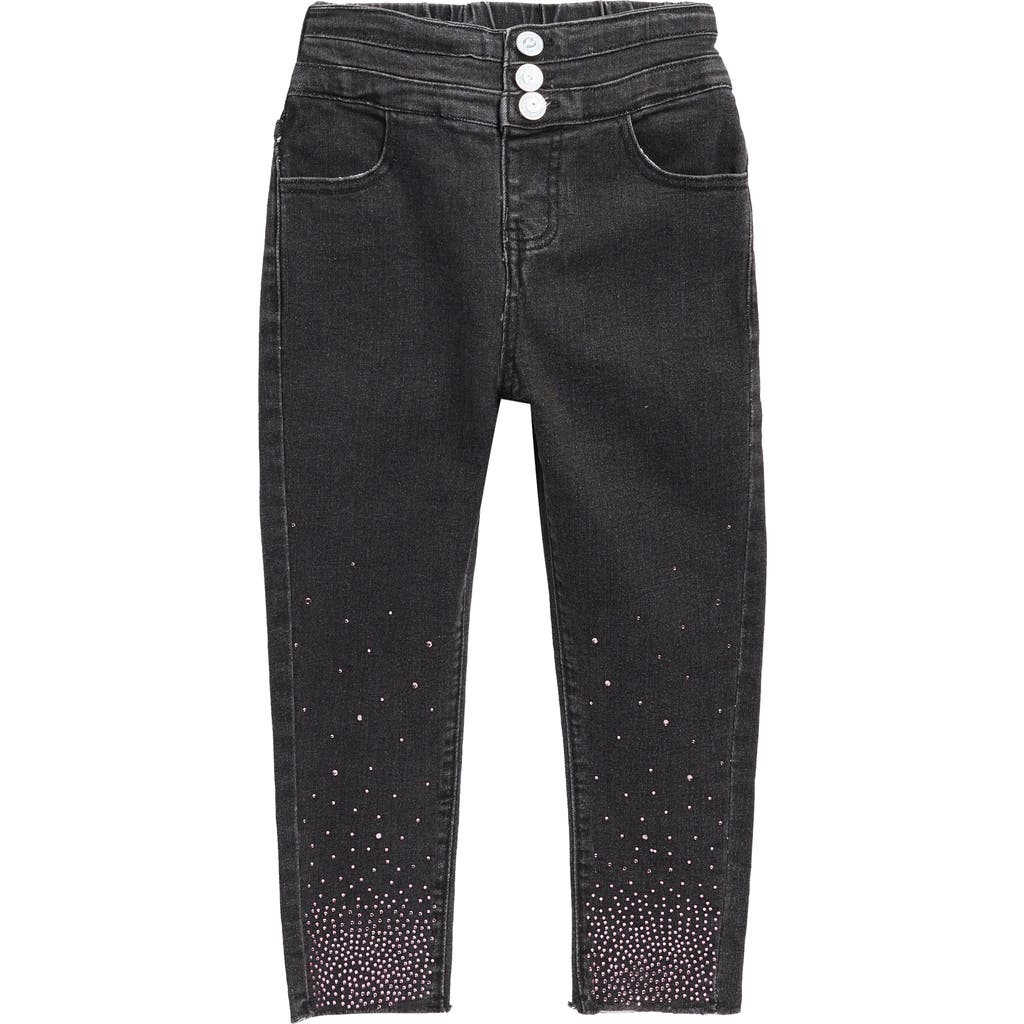 Doe A Dear Kids' Embellished Skinny Jeans In Black