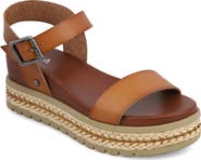 MIA Kiera Ankle Strap Platform Wedge Sandal