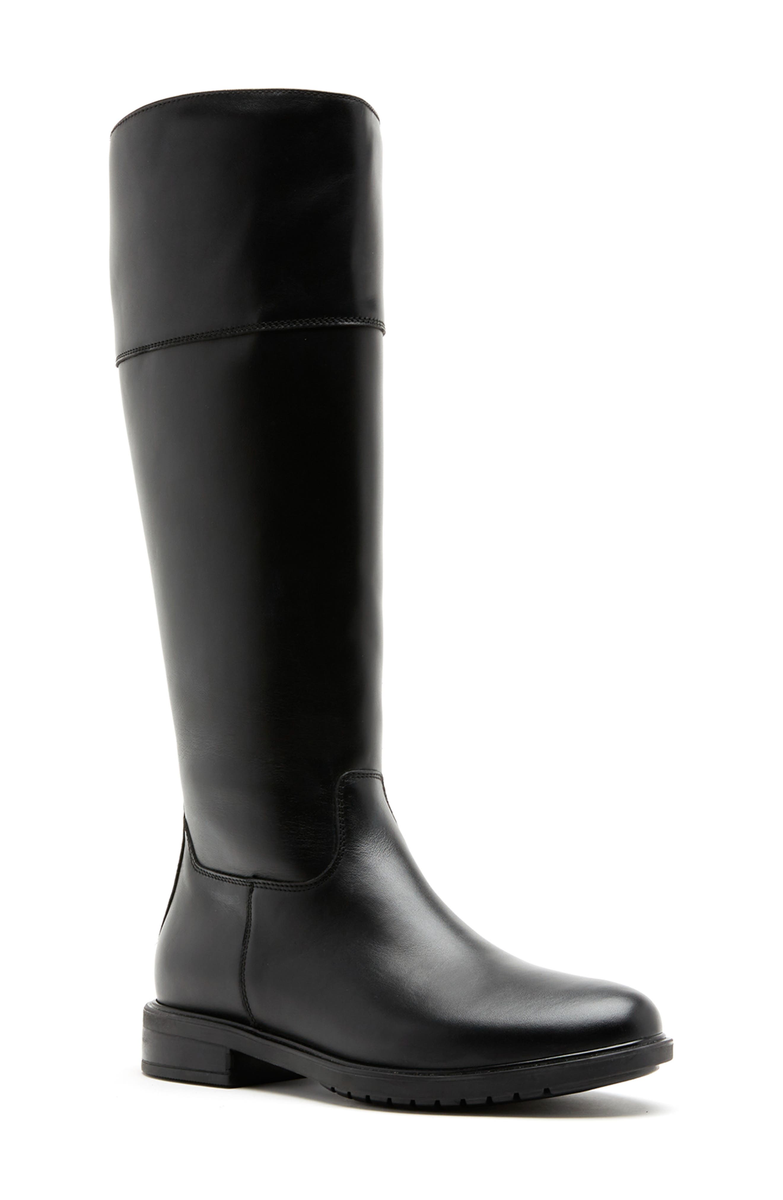 Sylas City Dry™ Waterproof Knee High Boot, Main, color, BLACK LEATHER