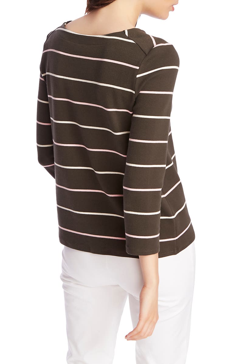 Court & Rowe Volley Stripe Knit Top, Alternate, color, 