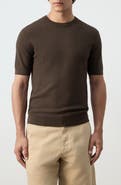 MANGO Waffle Knit T-Shirt