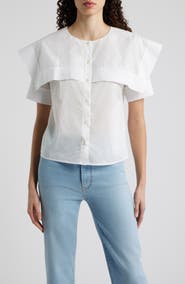FRAME The Sleek Cape Button-Up Shirt