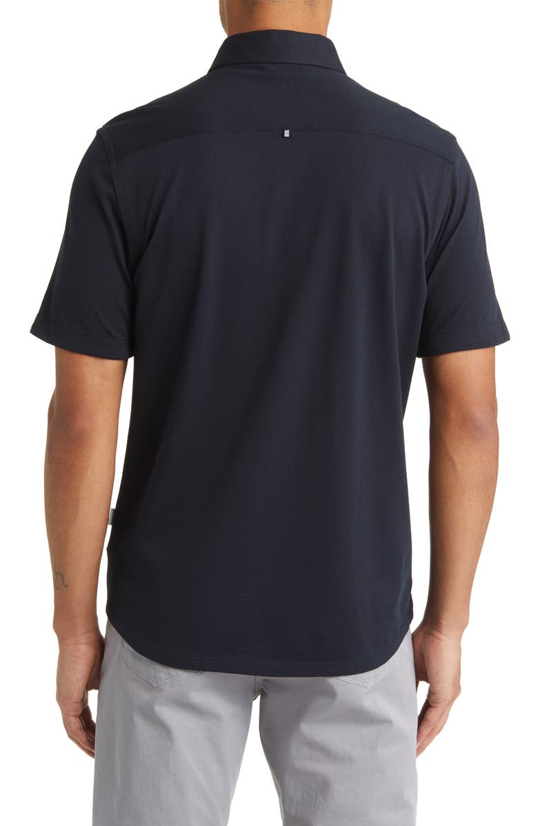 Stone Rose DRY TOUCH<sup>®</sup> Performance Piqué Knit Button-Up Shirt, Alternate, color, 