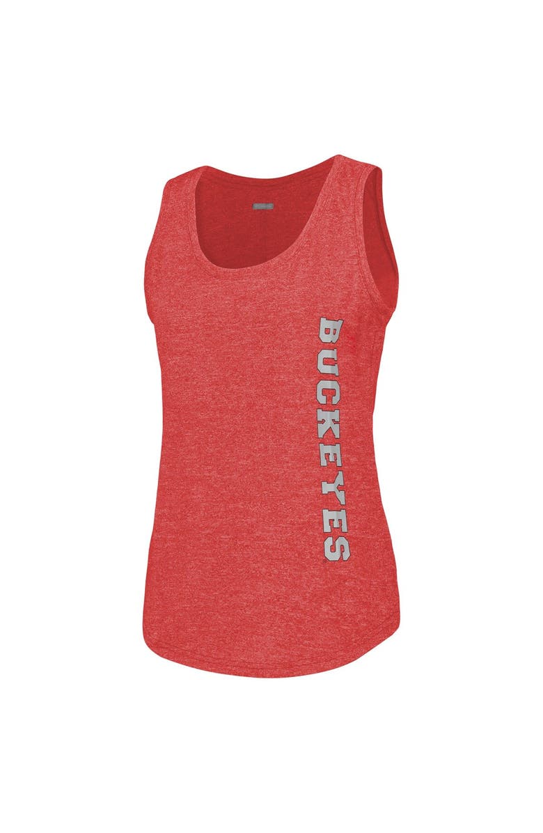 Columbia Women's Columbia  Scarlet Ohio State Buckeyes Cades Cape Omni-Wick Tri-Blend Tank Top, Alternate, color, 