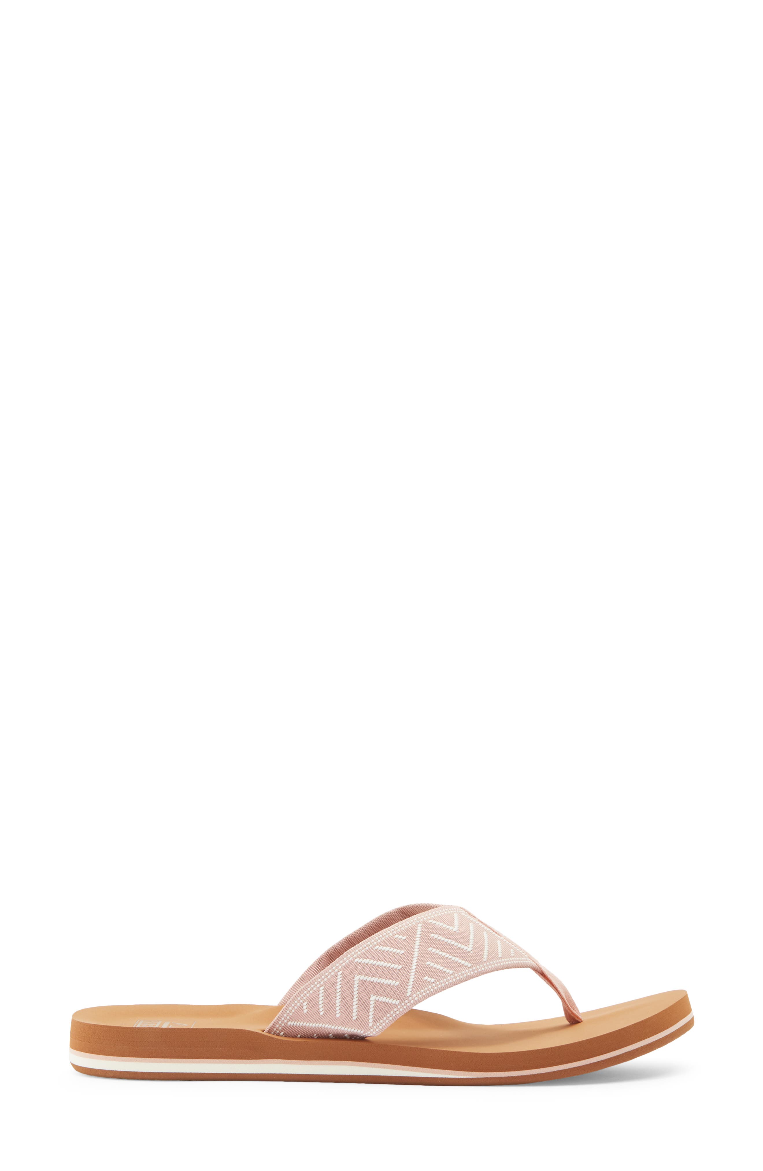 Spring Woven Strap Flip Flop, Alternate, color, CAMEO ROSE