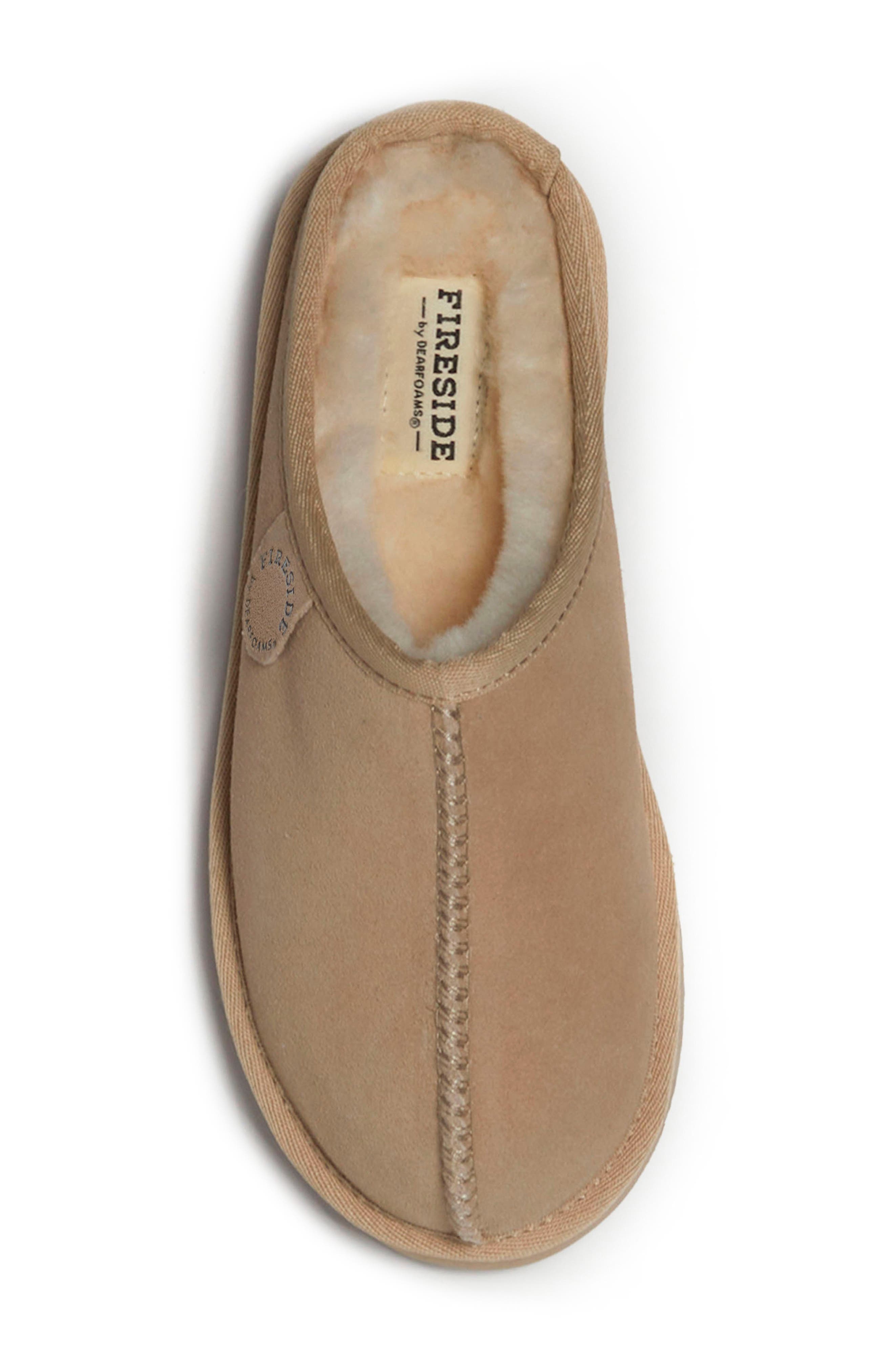 Greta Genuine Shearling Clog Slipper, Alternate, color, SAND