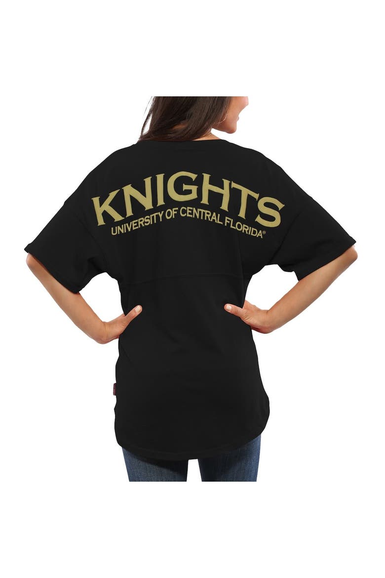 Women's Black UCF Knights Spirit Jersey Oversized T-Shirt, Alternate, color, Black