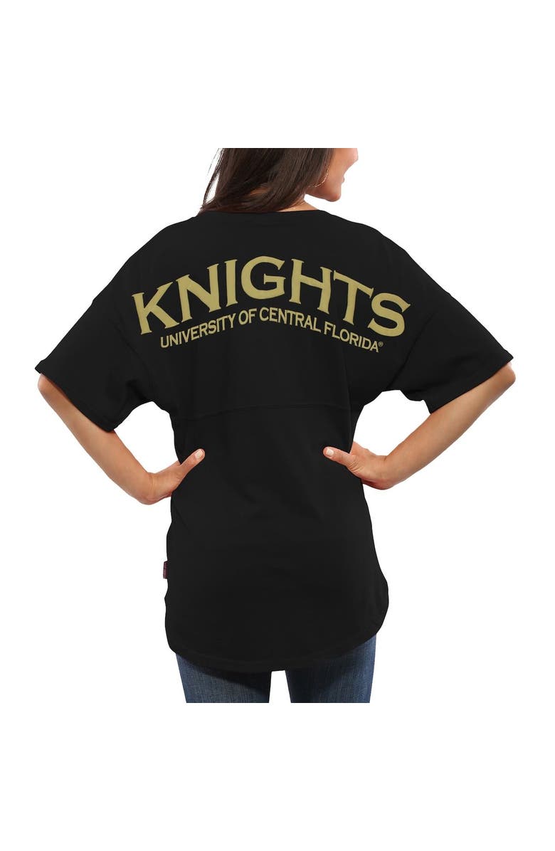 SPIRIT JERSEY Women's Black UCF Knights Spirit Jersey Oversized T-Shirt, Alternate, color,