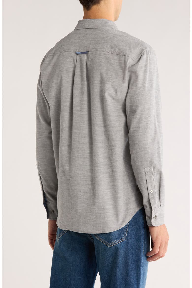 Coastline Cord Heather Bay Cotton Corduroy Button-Up Shirt, Alternate, color, LIGHT GREY HEATHER
