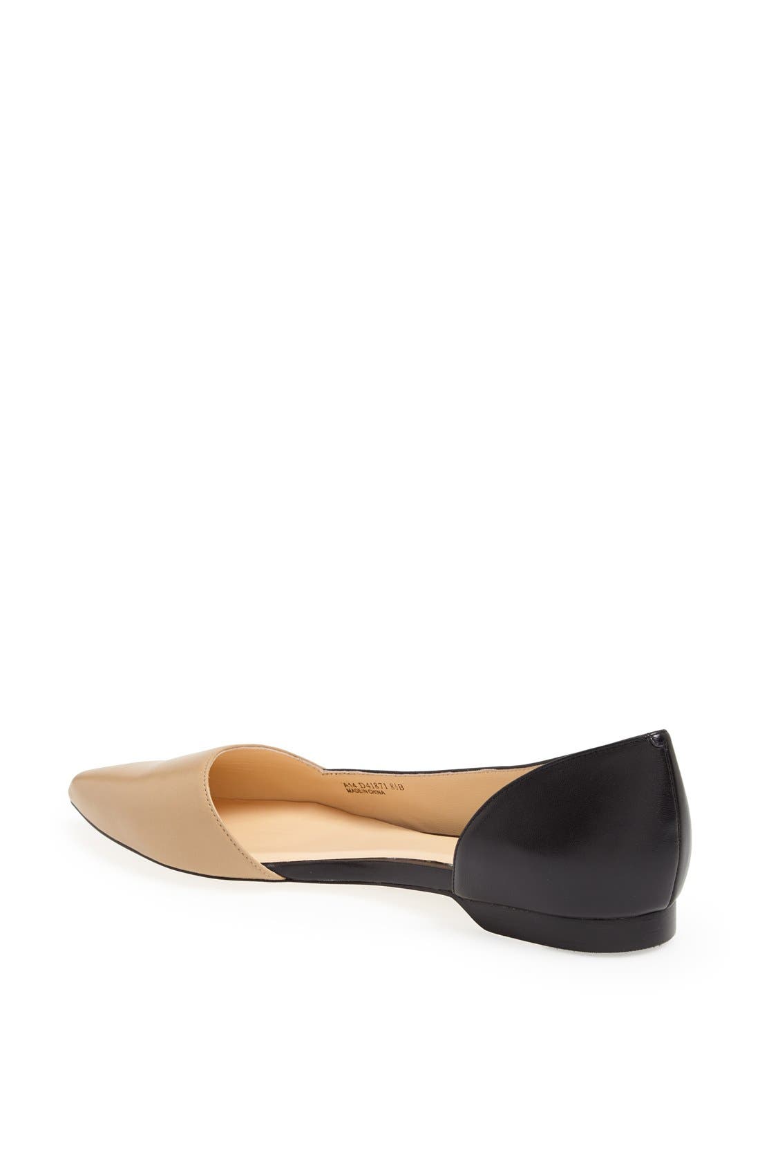 'Amalia' Half d'Orsay Skimmer Flat, Alternate, color, SANDSTONE/