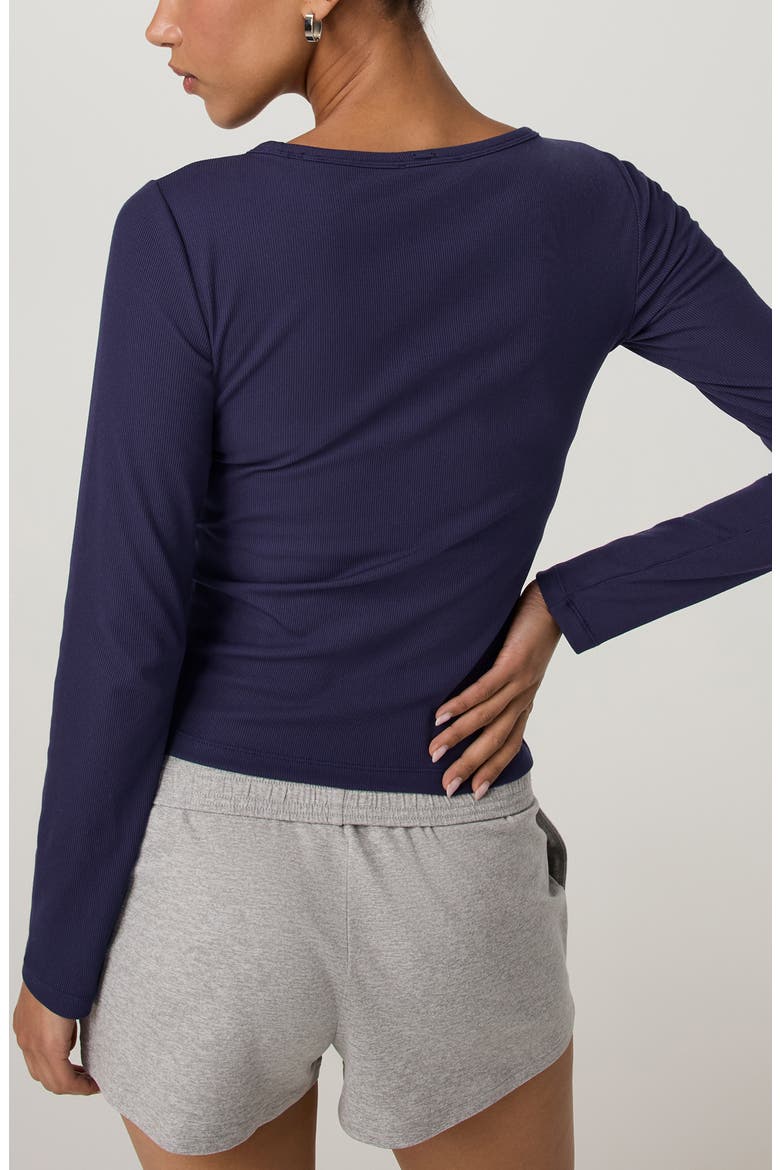 Pose Long Sleeve T-Shirt, Alternate, color, VELVET VIOLET