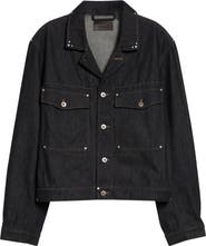 Lemaire Studded Denim Trucker Jacket