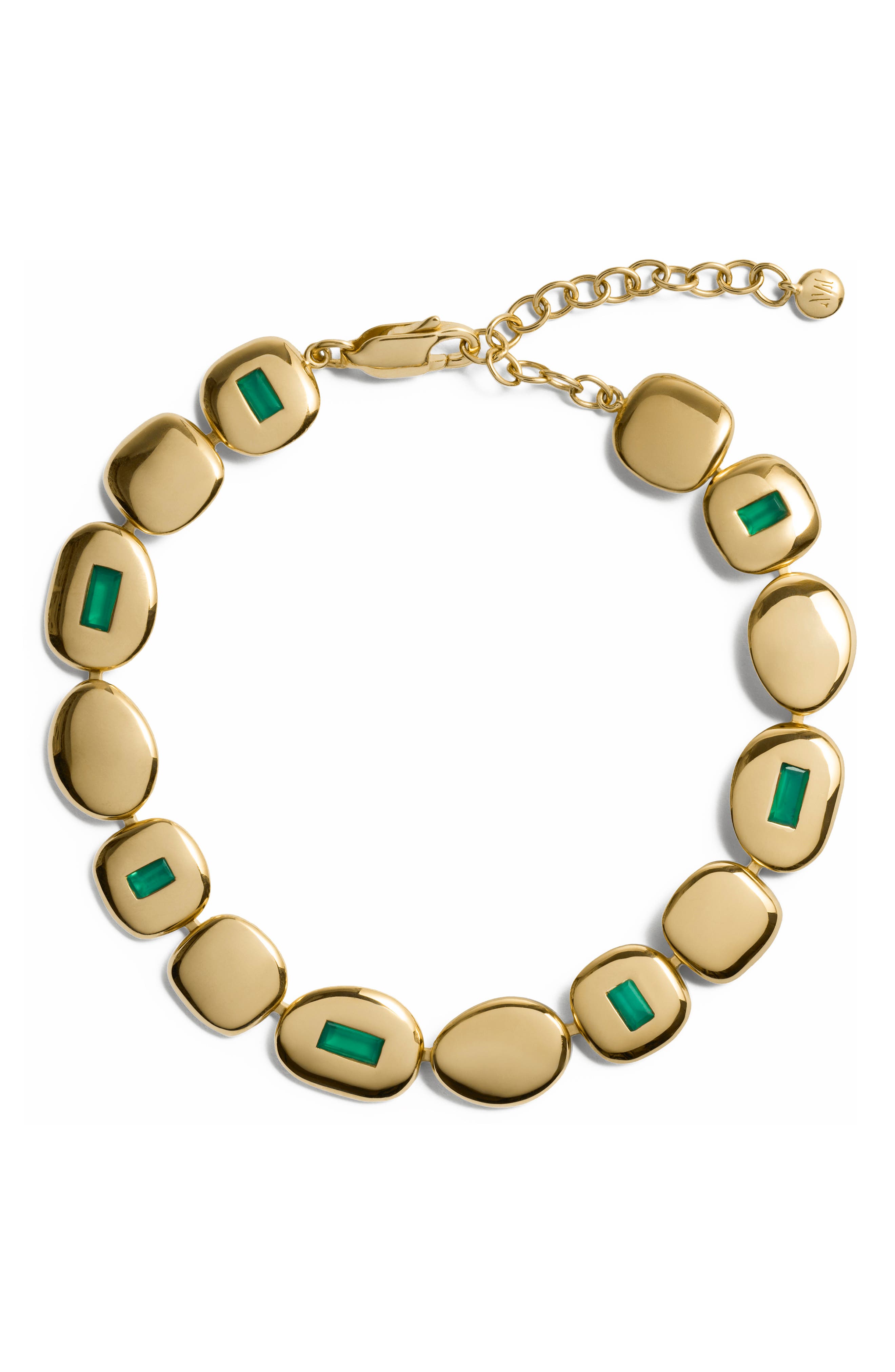 selected 18K GOLD VERMEIL / GREEN ONYX