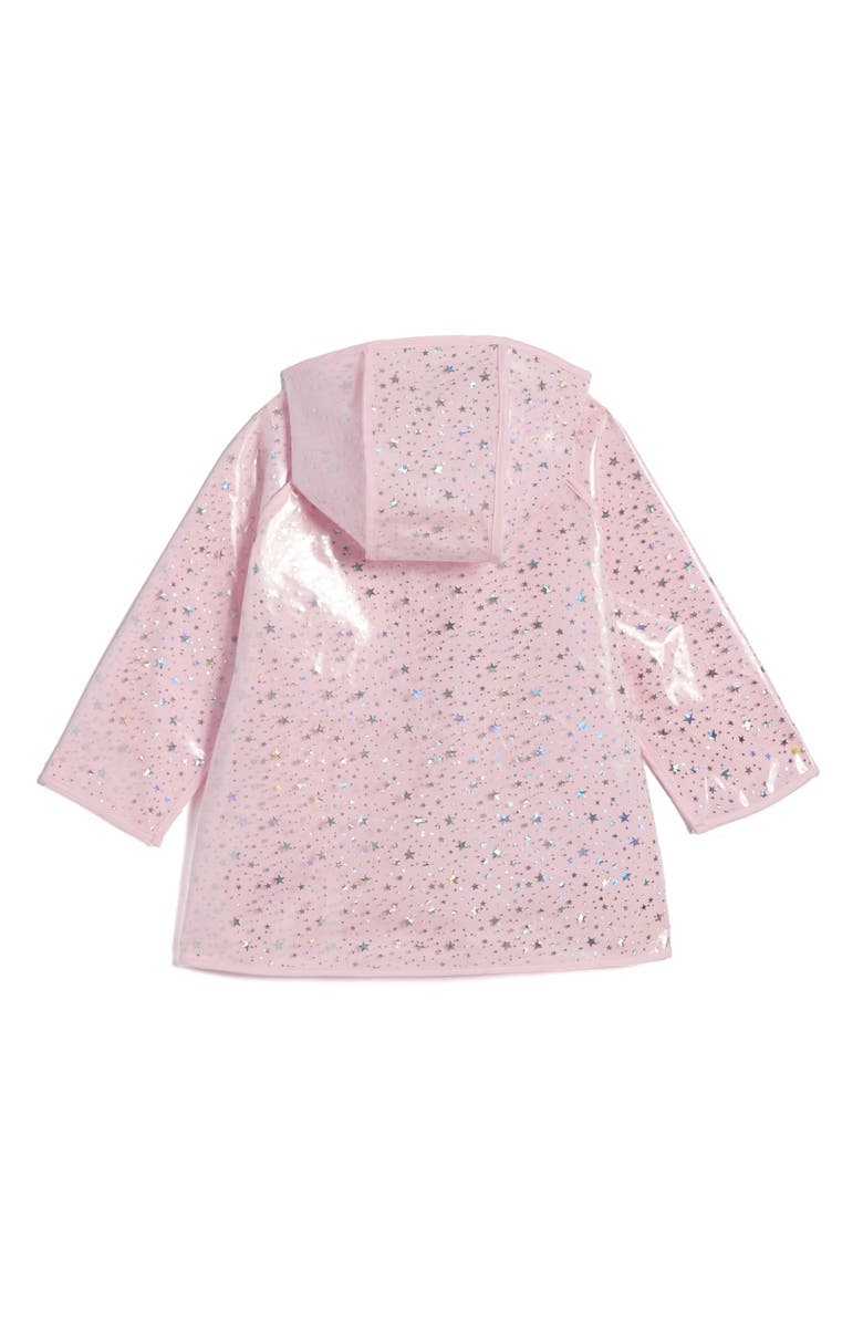 Pippa & Julie Kids' Chelsey Starry Rain Jacket, Alternate, color, Pink