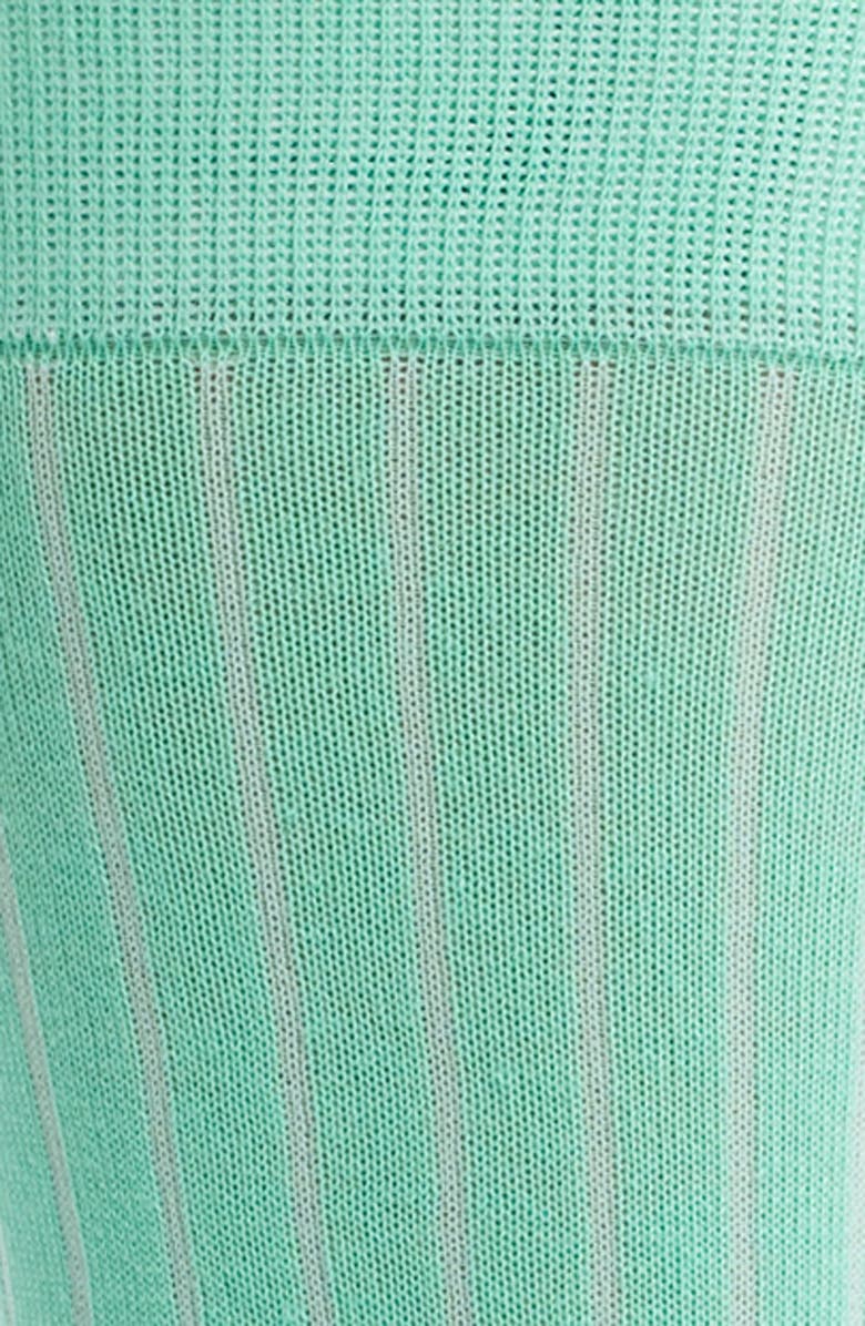 HIGH HEEL JUNGLE Arcade Stripe Crew Socks, Alternate, color, Mint Green