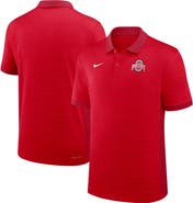Nike Men's Nike Scarlet Ohio State Buckeyes 2025 Early Season Coaches Sideline Victory Stripe Performance Polo
