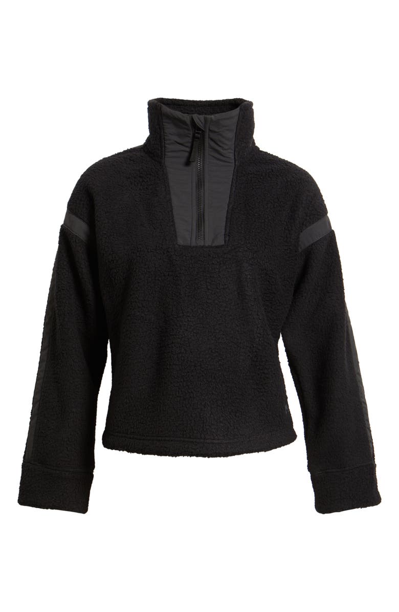 Helly Hansen Imperial High Pile Fleece Half Zip Pullover, Alternate, color, Black