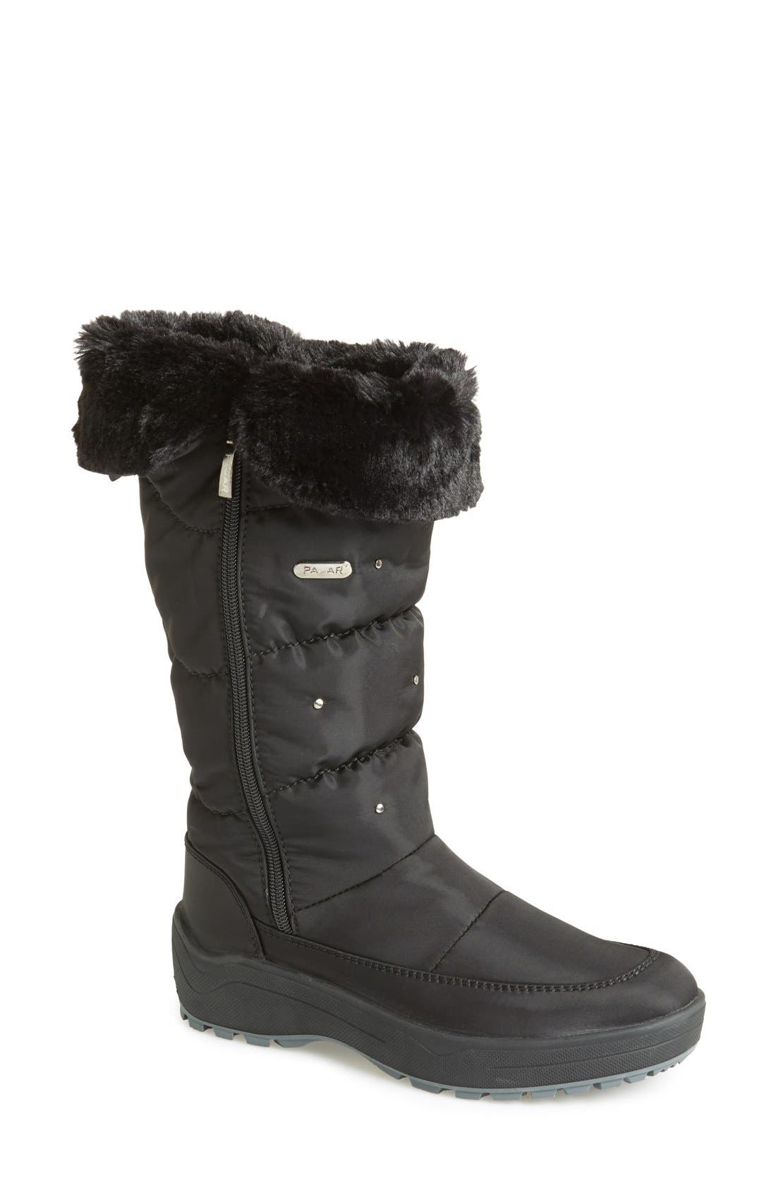 'Varsovie 2' Waterproof Boot, Main, color, BLACK