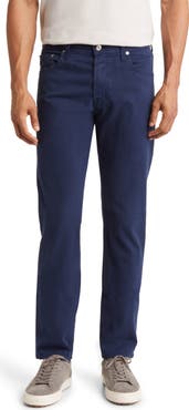 AG Tellis Sueded Stretch Sateen Slim Leg Pants