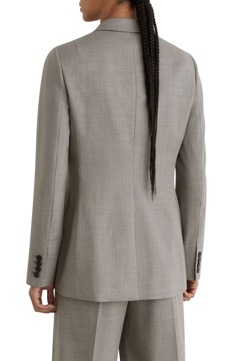 Darcy Wool Blend Double Breasted Blazer, Alternate, color, LIGHT GREY
