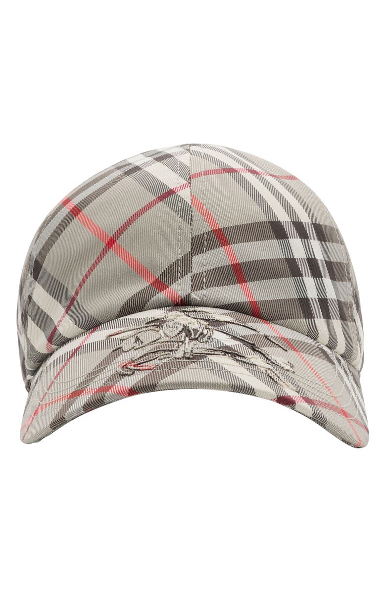 Burberry EKD Embroidered Bias Check Adjustable Baseball Cap, Main, color, Mauve Grey Ip Check
