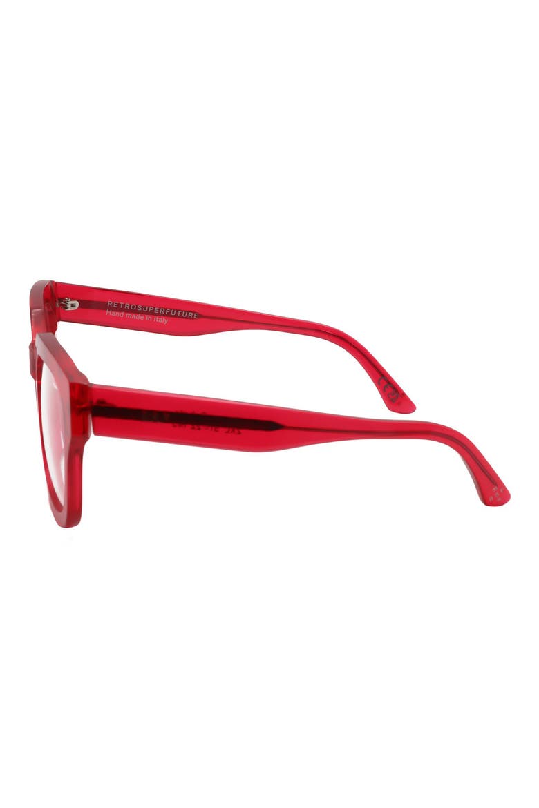 Square Optical Glasses, Alternate, color, RED