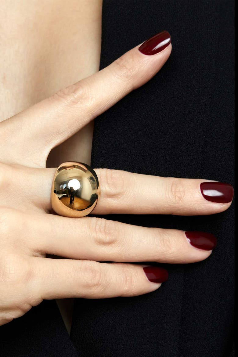 14K Yellow Gold Bold Cupola Ring, Alternate, color, Yellow Gold