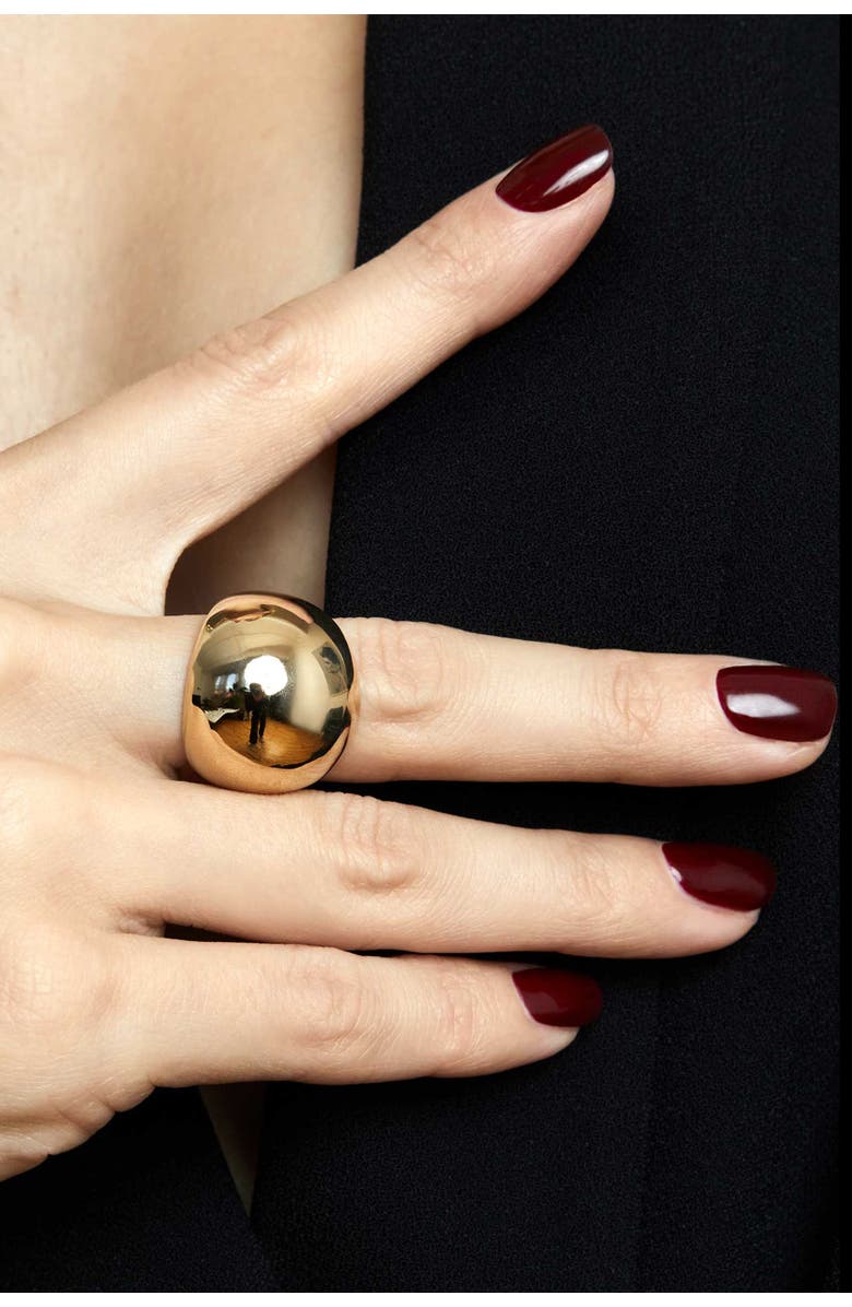 Oradina 14K Yellow Gold Bold Cupola Ring, Alternate, color, Yellow Gold