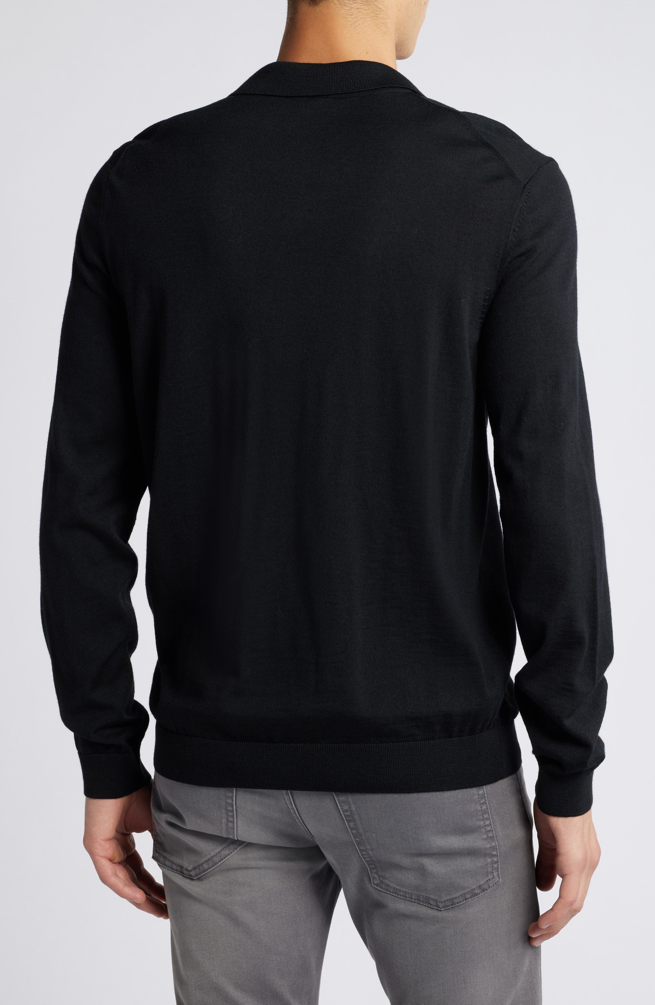 Enord Long Sleeve Wool Polo Sweater - image 2