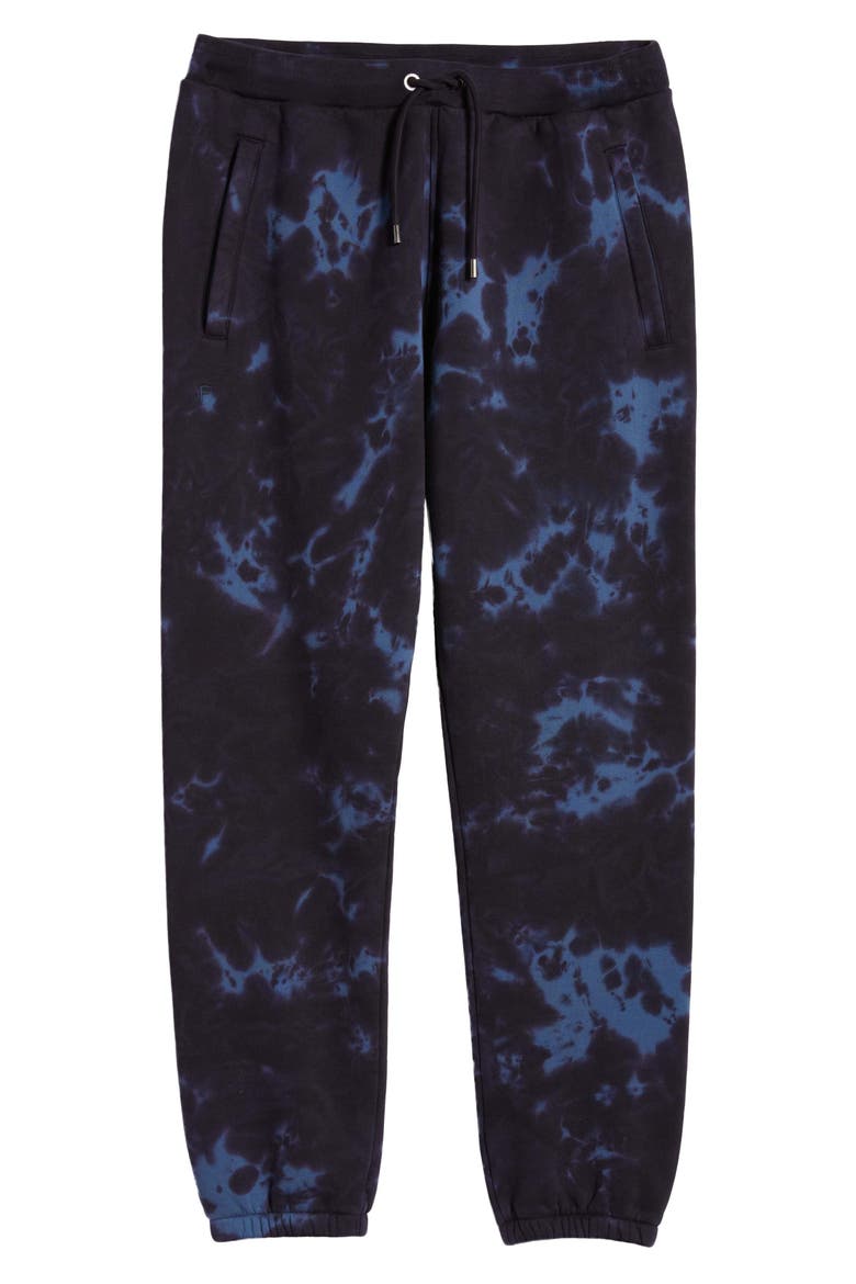 Tie Dye Men's Sweatpants, Alternate, color, NAVY MULTI