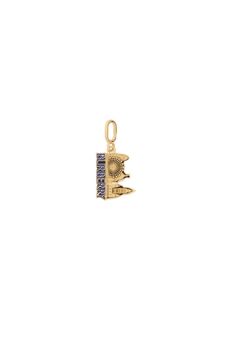 Burberry London Skyline Charm, Main, color, Gold/Blue