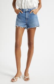 Ramy Brook Bria Studded Denim Cutoff Shorts