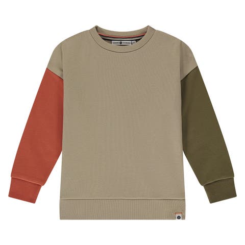 Colorblock Crewneck Sweatshirt