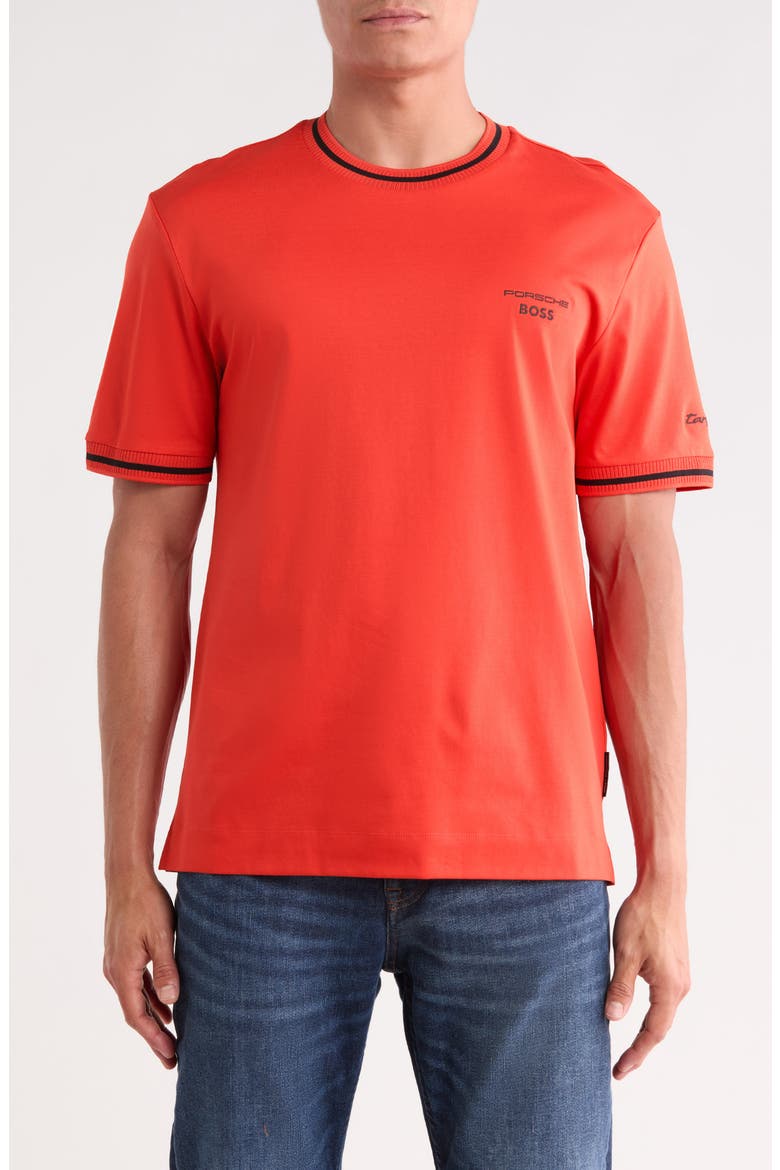 x Porsche Taut Cotton T-Shirt, Main, color, DARK ORANGE