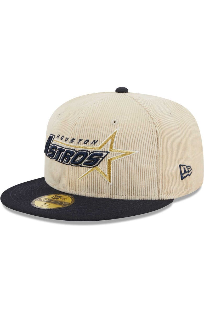 New Era Men's New Era White Houston Astros Corduroy Classic 59FIFTY Fitted Hat, Alternate, color,