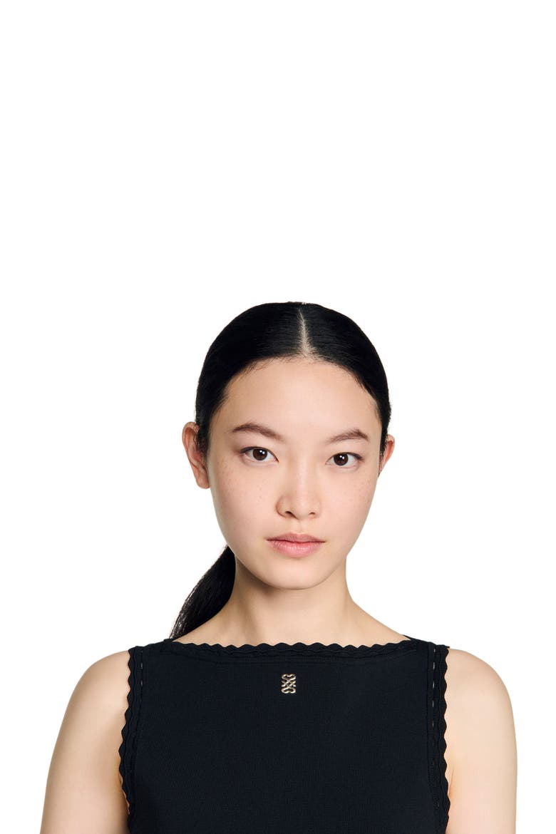 Two-tone short dress, Alternate, color, Black