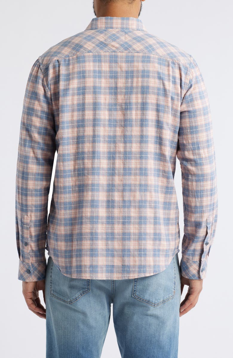 Rails Wyatt Plaid Cotton Button-Up Shirt, Alternate, color, Blueberry Blush