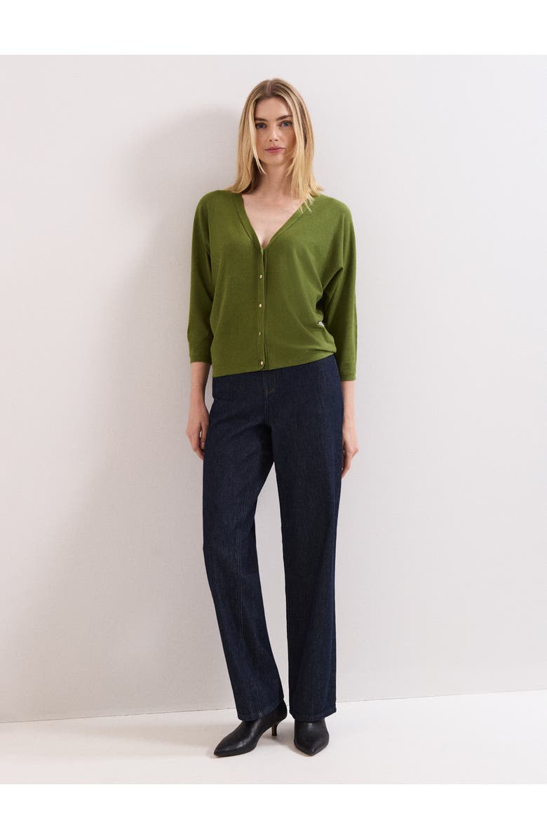 Phase Eight Cristine V-Neck Button-Up Cardigan, Alternate, color, Green