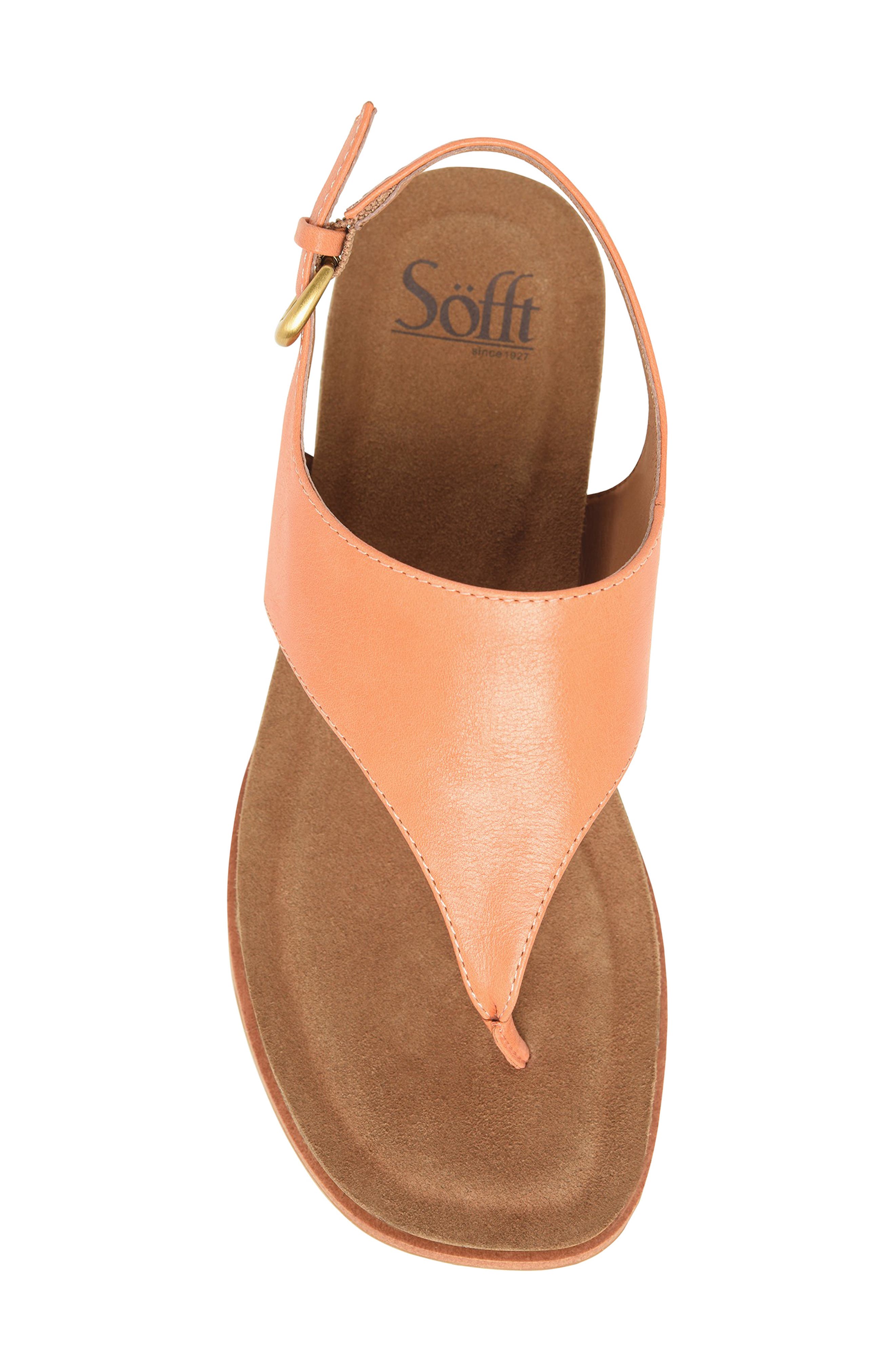 Penelope Slingback Wedge Sandal, Alternate, color, SUNSET ORANGE