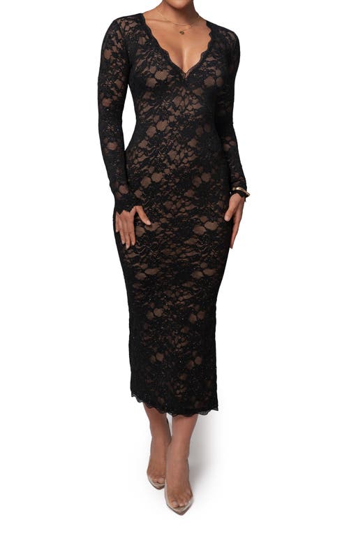 Jluxlabel Canada Long Sleeve Lace Body-con Dress