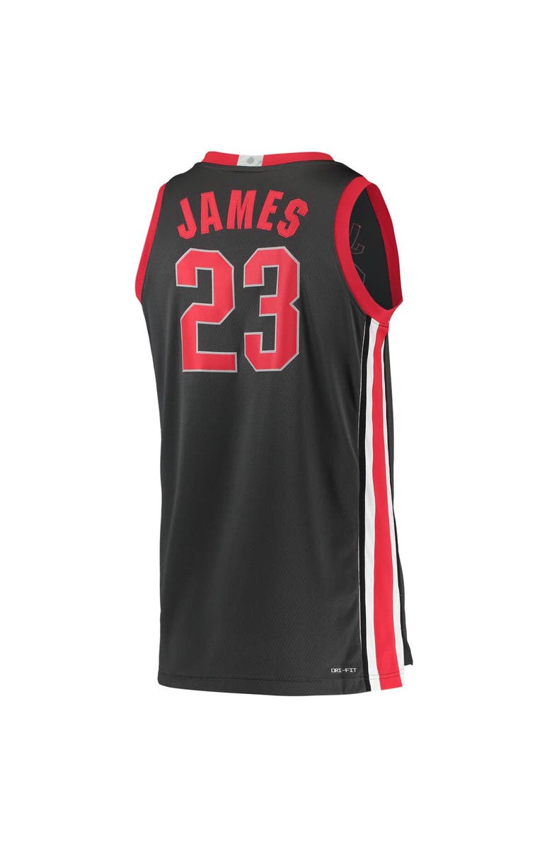 Nike Men's Nike LeBron James Charcoal Ohio State Buckeyes Limited Basketball Jersey, Alternate, color, 