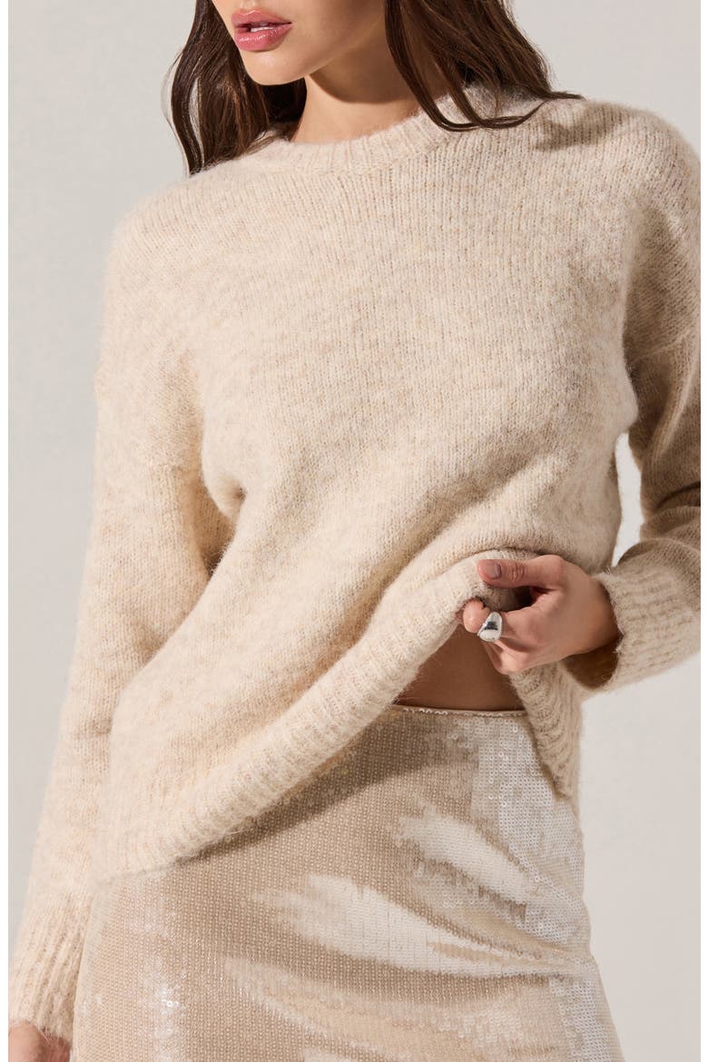 Selbie Crewneck Sweater, Alternate, color, CREAM