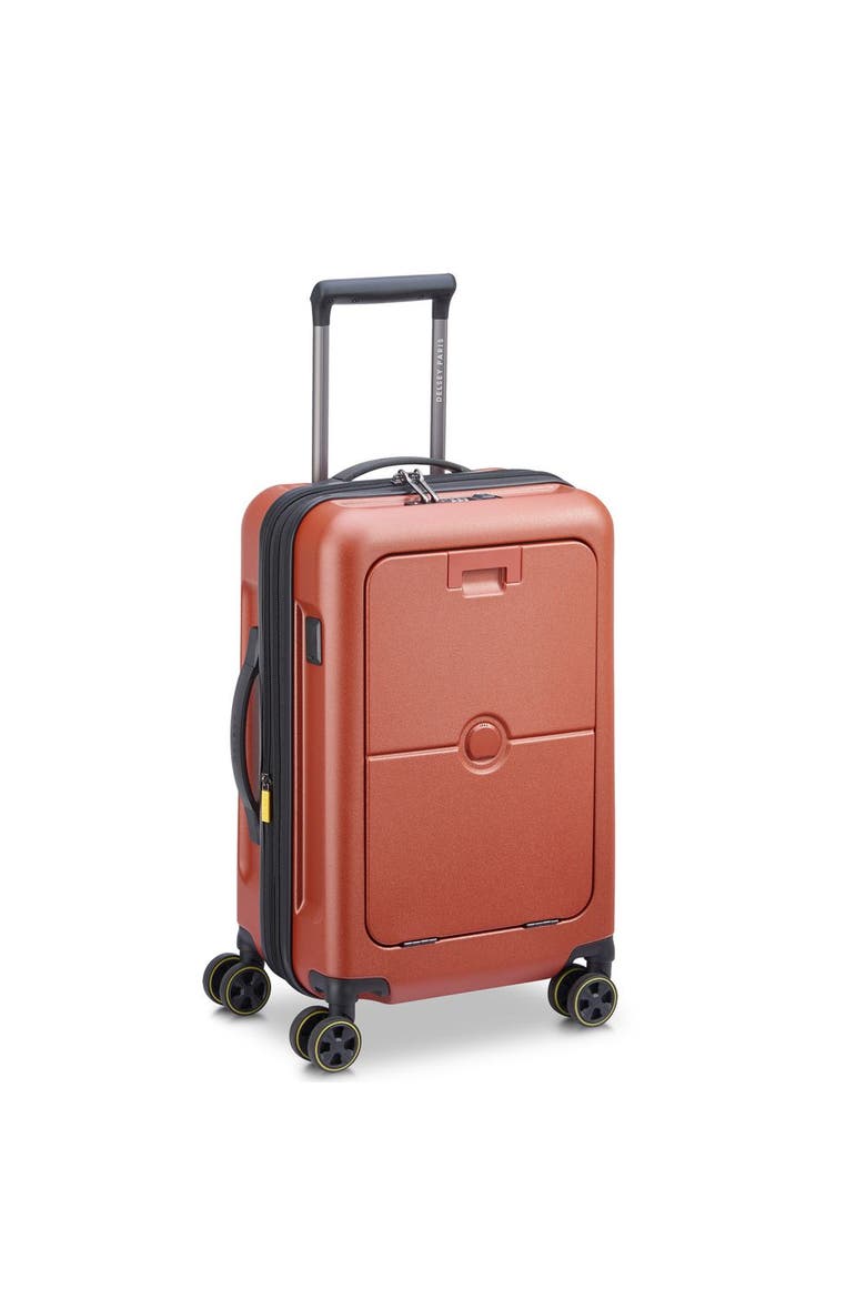 Turenne 2.0 Hardside 22" Carry On Spinner Luggage with Front Pocket, Alternate, color, Brick