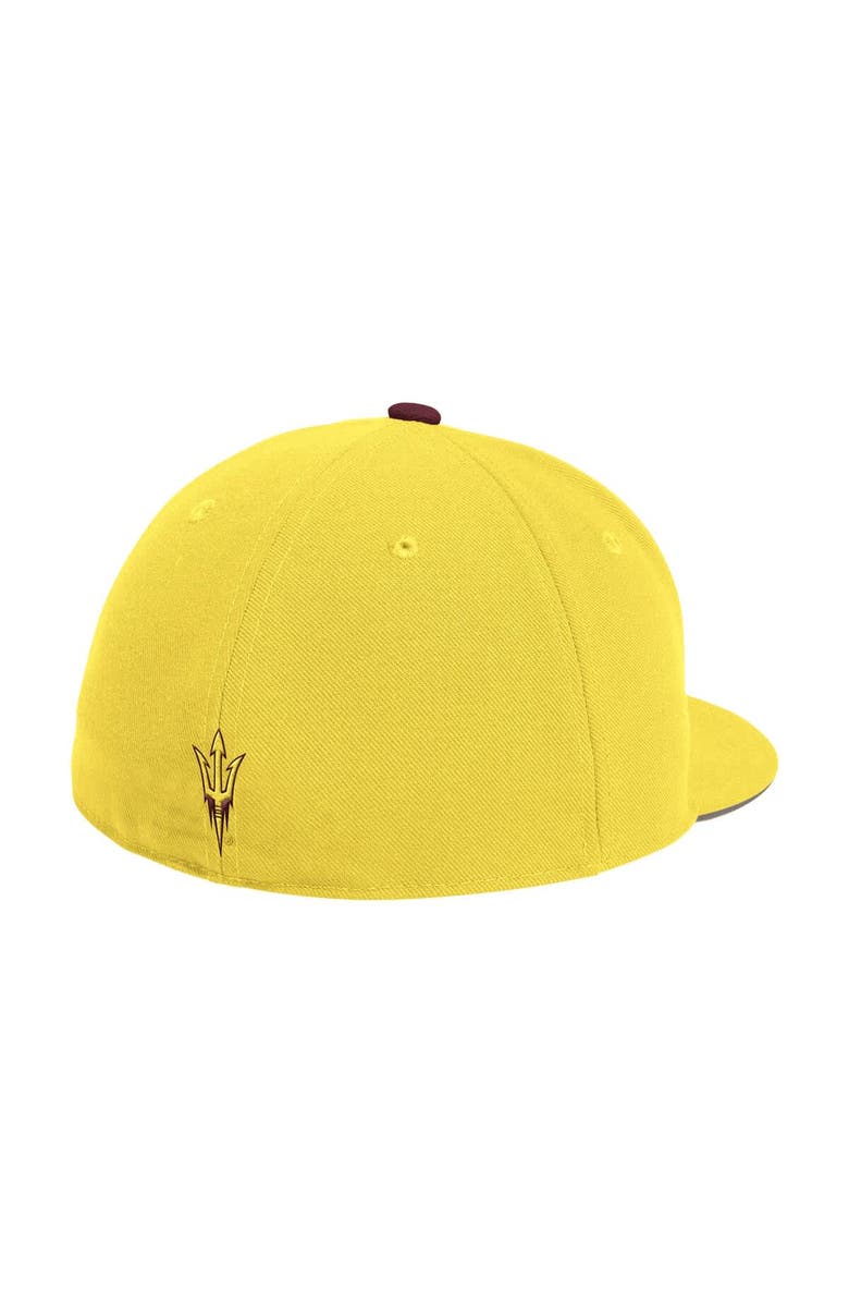 adidas Men's adidas Gold Arizona State Sun Devils On-Field Fitted Baseball Hat, Alternate, color,
